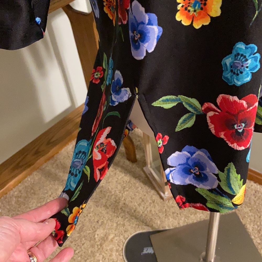 Slinky Brand Bright Floral Tunic 1X EUC - Picture 4 of 6